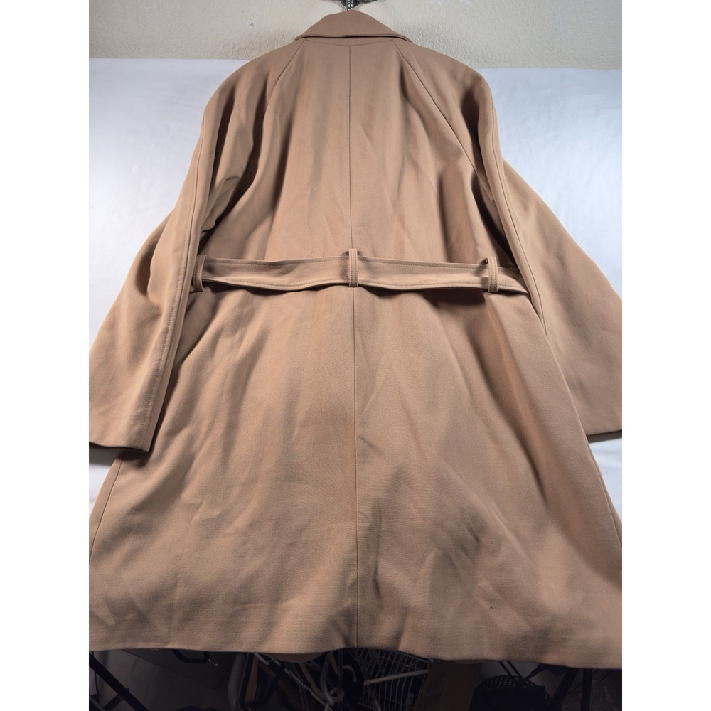Charter Club Trench Coat Women 16 Camel Tan Double Breasted Belted Classic Lined - Picture 16 of 16